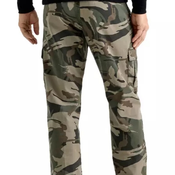 Wrangler mens heritage flex relaxed fit stretch camo cargo pants 44x32 nwt - Picture 3 of 7